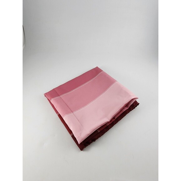 Olga Greco Women Polyester Chiffon Square Scarf Geometric Print Maroon to Pink - Picture 10 of 10